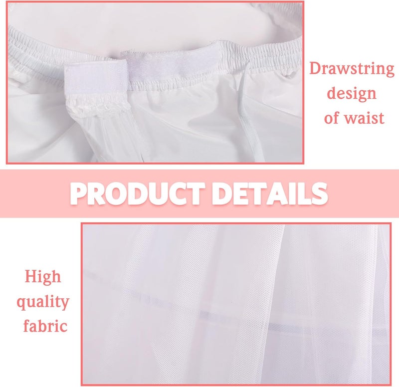 SHEJIZE Women’s Petticoat Skirt Crinoline for Girls Hoop Skirt Petticoat Underskirt Half Slips - Image 5